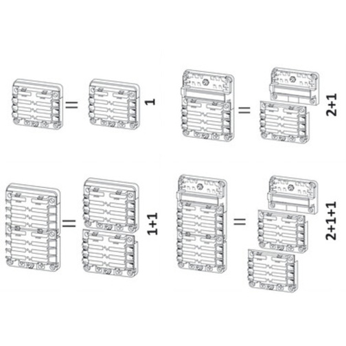 Modular 6 Way Blade Fuse Holder & Bus Bar Layouts