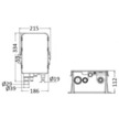 Osculati Europump Shower Sump Drain Kit Dimensions