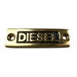 Rectangular Brass Deck Filler Name Tag - Diesel