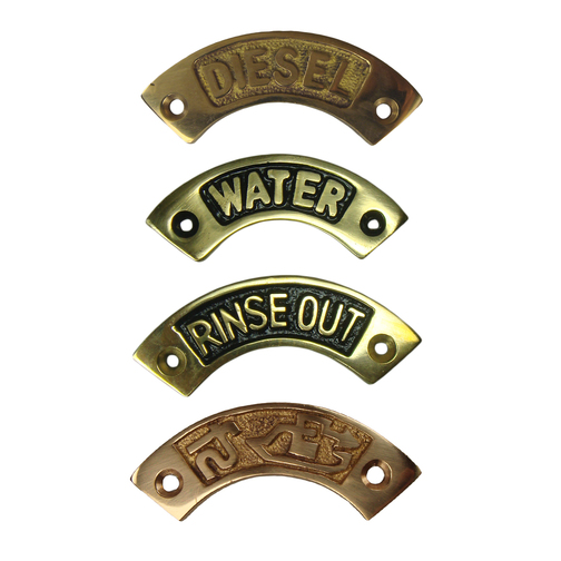 Curved Brass Name Plates