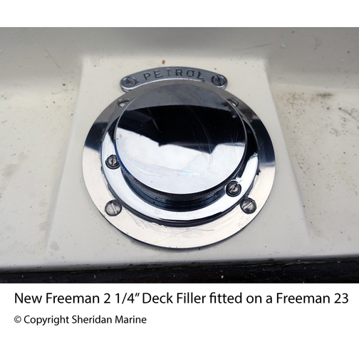 Freeman Deck Filler Fitted to a Freeman 23
