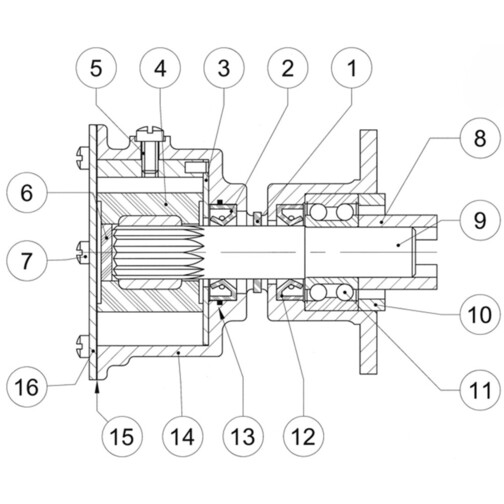 Jabsco 3270-200 Engine Water Pump Parts Identifier