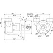 Jabsco 3270-200 Engine Water Pump Measurement Diagram