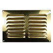 Brass Louvre Vent Grille - 227 x 151mm
