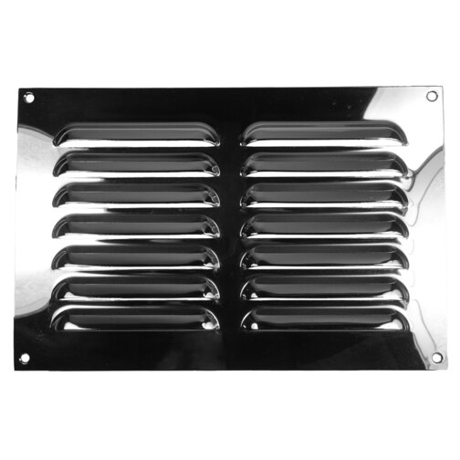 Chrome Louvre Vent Grille - 227 x 151mm