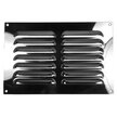 Chrome Louvre Vent Grille - 227 x 151mm