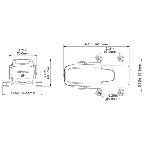 Seaflo 23A Series Automatic Demand Diaphragm Water Pump