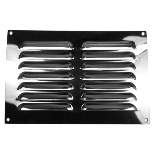 Stainless Steel Louvre Vent Grille - 227 x 151mm