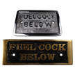 Rectangular Fuel Cock Below Plaques