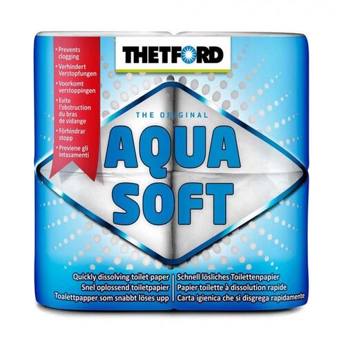 Thetford Aqua Soft Toilet Paper - 4 Rolls