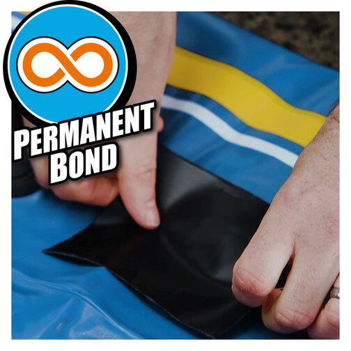 Gorilla Waterproof Patch & Seal Tape patching up a dinghy