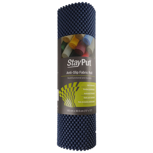 Stay Put Anti-Slip Fabric 30x183cm Roll - Indigo