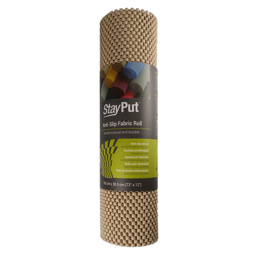 Stay Put Anti-Slip Fabric 30x183cm Roll - Taupe
