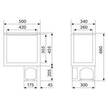 Dometic Coolmatic CB40W Fridge Measurements Diagram