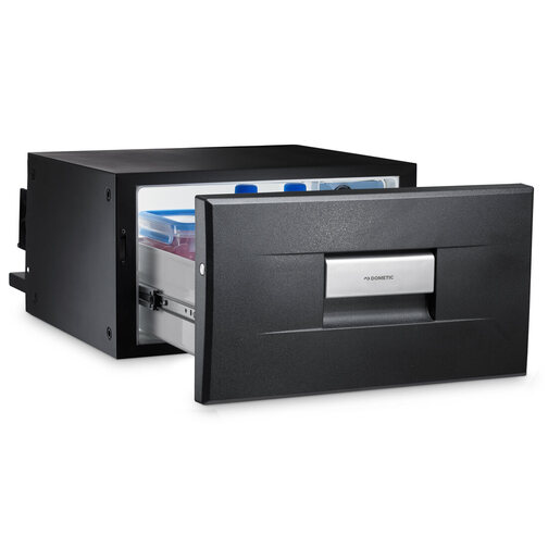 Dometic Coolmatic CD 20 Black Drawer Refrigerator Drawer Open