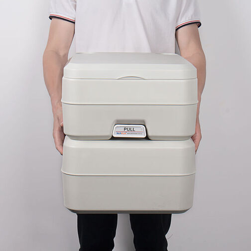 Seaflo PT2001 Portable Toilet Carry Handles in Use