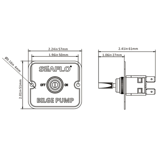 Seaflo 2-Way Bilge Pump Switch Measurements