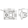 Seaflo LED Illuminated 3-Way Bilge Pump Switch Measurements