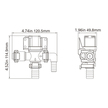 Seaflo Toilet Solenoid & Siphon Breaker Measurements