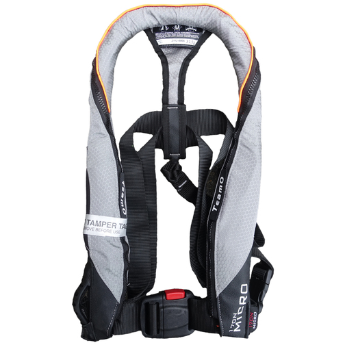 TeamO 170N Micro Ultra Light Automatic Lifejacket - Grey/Orange