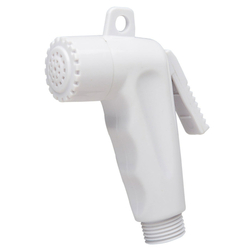 Can-SB White Angled Shower Head
