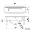 Osculati Stainless Steel Rotary Lifting Handle Measurements