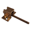 Door Push Button Lock Mechanism Only - Brass
