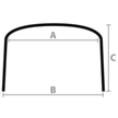 3-Arc Folding Bimini 170 x 180cm Measurements