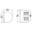 Rectangular Stainless Steel Navigation Light Measurements
