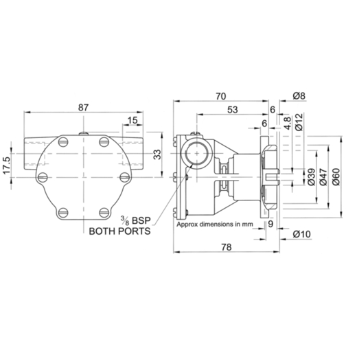 Jabsco 29470-2231C Engine Water Pump