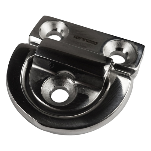 Osculati Stainless Steel 6mm 3-Hole Folding Pad Eye