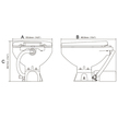 Seaflo Regular Bowl Electric Toilet Measurements