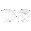 Seaflo Regular Bowl Quiet Flush Electric Toilet Measurements
