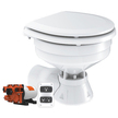 Seaflo Compact Bowl Quiet Flush Electric Toilet - Seawater System