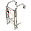 Boarding Ladder Step Retention Clip Installed and in Use