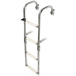 Stainless Steel Boarding Ladder with 180° Crook - 2 Fixed + 3 Folding Steps