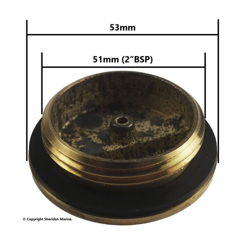 Filler Cap with Toggle Handle Measurements