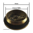 Filler Cap with Toggle Handle Measurements