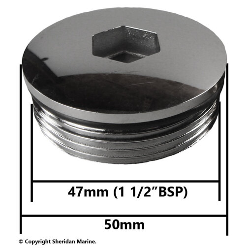 Toilet Pump Out Deck Fitting Cap Measurements