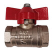Brass Female Socket Tee Handle Ball Valve - 3/8"
