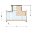 Guidi Brass Equal 'T' Sockets