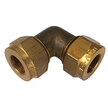 Brass Equal Elbow Coupling Compression Fitting - 1/2" x 1/2"