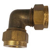 Brass Equal Elbow Coupling Compression Fitting - 1/2" x 1/2"