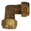 Brass Equal Elbow Coupling Compression Fitting - 3/8" x 3/8"