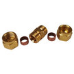 Brass Equal Straight Coupling Compression Fitting Parts Breakdown