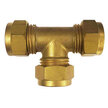 Brass Equal Tee Coupling Compression Fitting - 1/2"