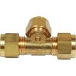 Brass Equal Tee Coupling Compression Fitting - 1/4"