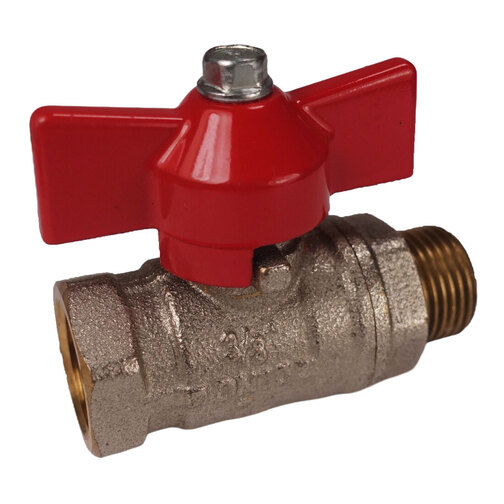 Brass Tee Handle Ball Valve - 3/8"