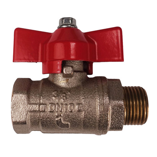Brass Tee Handle Ball Valve - 3/8"