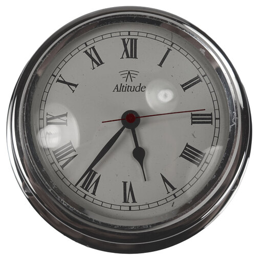 Altitude 97mm Chrome Clock